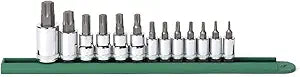 GEARWRENCH 13 Pc. 1/4", 3/8" & 1/2" Drive Torx Bit Socket Set - 80723