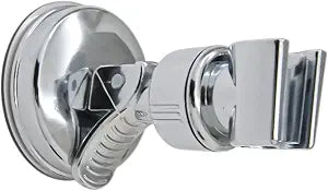 Adjustable Shower Head Holder  1pcs Removable Suction Cup Bracket for Handheld Shower, Wall-Mounted No-Drill Showerhead Holder for Bathroom (Silver)