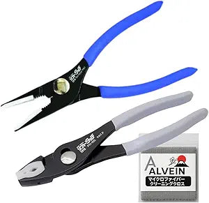 Igarashi IPS Soft-Jaw Pliers Set (PH-165 & SH-165S) Non-Marring Slip Joint Pliers for Delicate Work Made in Japan (Tsubame-Sanjo) with Microfiber Cloth