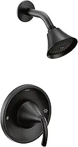 Moen T2742EPBL Glyde One-Handle Posi-Temp Eco-Performance Shower Trim, Valve Required, Matte Black