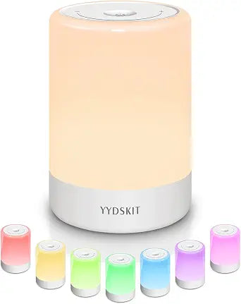 Baby Night Light, Nursery Night Lamp for Breastfeeding, Portable Nightlight for Kids Toddlers Bedroom, Warm & Soft Bedside Lamp, Touch Control, Rechargeable, Lasting Up to 100Hours