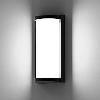 Sytmhoe Modern Outdoor Wall Lights,Exterior Wall Sconce Lighting Fixtures,LED Wall Mounted Lamps,Matte Black Porch&Patio Light,IP65 Waterproof for Hallway Stairs Gardens(6000k)