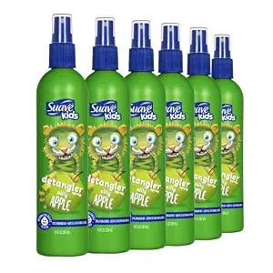 suave+ Kids Silly Apple Detangler Spray, Tear-Free, 10 fl oz, 6-Pack