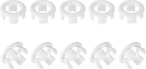 DTGN 30x15mm(DxT) Sink Overflow Cover - 24Pack - Good for Bathroom Kitchen Sink - Plastic Basin Trim Insert in Hole Ring Covers Caps - White