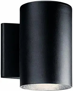 Kichler 11309BKTLED No Family Outdoor Wall-Small, 7.00x6.50x5.00, Textured Black