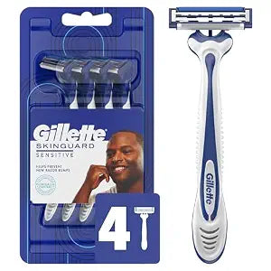 Gillette SkinGuard Razors for Men, Gillette Razor, 4 Count