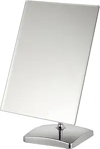 Surdy 1X Large Table Desk Mirror with Stand for Office Desktop, Makeup Vanity and Bathroom Countertop - Personal Adjustable Face Mirror