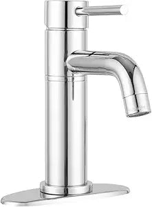 Dura Faucet RV Single Handle Lever Vessel Bathroom Sink Faucet - Single Hole (Chrome)
