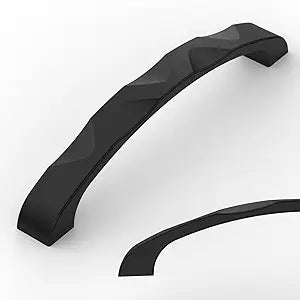 Amerdeco 10 Pack Matte Black Cabinet Pulls 5 Inch(128mm) Hole Center Drawer Pulls Cabinet Hardware Kitchen Cabinet Handles for Bathroom ZH0082