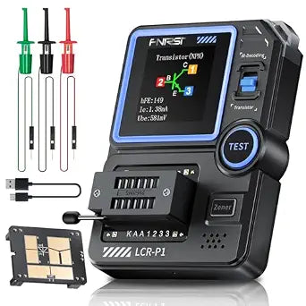FNIRSI LCR-P1 Transistor Tester, LCR Meter, Capacitor Tester, Auto Test