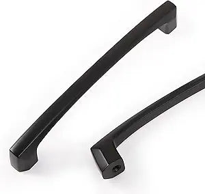 COTYKILEY 10 Pack 5 Inch(128mm) Matte Black Kitchen Cabinet Handles Cabinet Pulls Cabinet Door Handles Kitchen Cabinet Hardware Cupboard Drawer Pulls Dresser Handles
