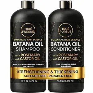 Batana Oil Hair Growth Shampoo & Conditioner Set for Dry, Damaged Hair