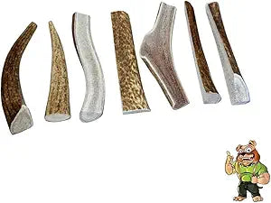 Big Dog Antler Chews for Dogs- Organic, Naturally Shed, 7 Piece Value Pack, 6 inches or Longer, Best for Medium to Large Dogs