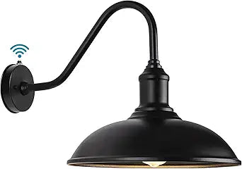 11 Inch Outdoor Barn Gooseneck Lights from Dusk to Dawn, Waterproof and Rust Resistant Classic Farmhouse Barn Lights, Gooseneck Lights for Garage, Patio and Porch