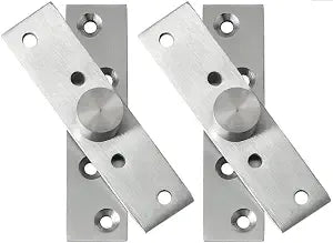 Alise 4"Pivot Hinges for Hidden Door, 360 Degree Stainless Steel,Brushed 2P