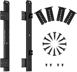 FRMSAET Heavy Duty Under Mount 12/14/16/18 inch Drawer Slides-12 inch Black