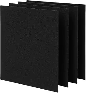 Nispira Charcoal Carbon Pre Filter Replacement Compatible with Fellowes AeraMax 290 300 DX95 Air Purifier (Compared to Part 9324201), Pack of 4