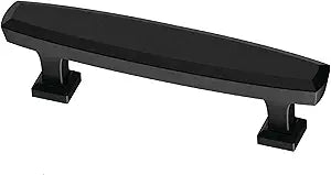 Franklin Brass 10 Pack Matte Black Cabinet Handles 3 inch (76mm) Kitchen Cabinet Handles and Drawer Pulls for Cupboards and Dressers |Beveled