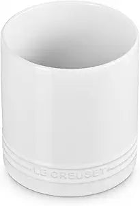 Le Creuset Stoneware Signature Straight Wall Utensil Crock, 1 qt., White