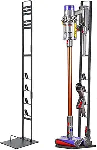 BRIGHTSHOW Vacuum Stand for Dyson V15 V11 V10 V8 V7 V6,Stable Metal Storage Bracket Holder for Handheld DC30 DC31 DC34 DC35 DC58 DC59 DC62 Cordless Vacuum Cleaners Accessories