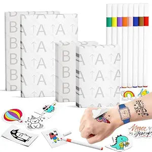 Phomemo TK32 Tattoo Maker Refill Pack, 50pcs Tattoo Papers & 8 Markers