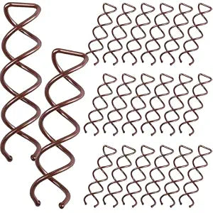 20PCS Spiral Hair Pins, Spin Pins Spiral Bobby Pins for Girls, Women and Kids, Non-Scratch Round Clip & Bun Twist, Stylish Bun Bobby Pins, Premium Spin Pins for Hair, Brown