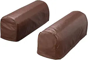 Fox Valley Traders Faux Leather Arm Rest Covers, Set of 2, Furniture Covers