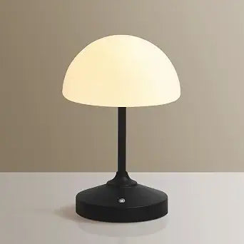 Dawnwake Mushroom Lamp Cordless Lamp Table Lamp,Outdoor Waterproof Shower Lamps,5000mAh Rechargeble Battery Operated Dimmable Touch Desk Lamps,LED Night Light for Bathroom Patio Camping Outdoor(Black)