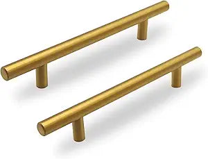 30 Pack 5 Inch Hole Center Cabinet Pulls Handles, Gold Kitchen Cabinet Pulls Stainless Steel Cabinet Hardware Handles for Kitchen, Cabinet Bathroom Drawer Pulls for Cabinets Closet Handles