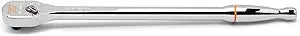 GEARWRENCH 1/4" Drive 120XP Full Polish Chrome Extra Long Handle Teardrop Ratchet | 81034XP