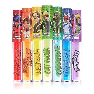 Miraculous 7pc Lip Gloss Set - Zag Heroez Lipgloss Collection