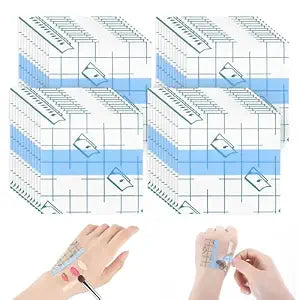 100 PCS Makeup Hand Palette Sticker, Single Use Makeup Mixing Palette Paper Make-up Artist Must Haves Disposable Cosmetic Tray Adhesive Tape Clear Waterproof Foundation Mixing Tray for Women Girls