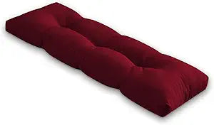 Bench Cushion for Indoor/Outdoor Furniture, Waterproof Patio Bench Seat Cushion with Non-Slip Bottom, 42x16x4 inch, Burgundy