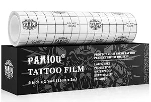 Pamiou Second Skin Tattoo Cover - 6 Inch x 2 Yard Tattoo Aftercare Bandage
