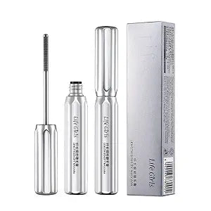 Lengthening Fine Lash Mascara 0.17oz, Clump Free Separated Individual Lashes, Natural Look Waterproof Long Lasting Eyelash Styling Fixing Mascara for Daily Makeup