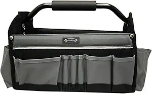 McGuire-Nicholas 15" Collapsible Tool Tote, Grey and Black Tool Tote Bag, 22015