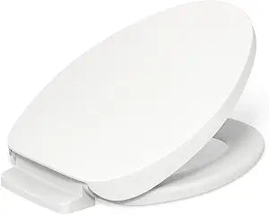 KOHLER 10349-0 PureWarmth Heated Elongated Toilet Seat, Soft Close Toilet Seat, Quiet-Close, Slow Close, Night Light, White