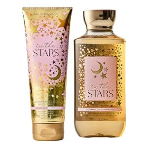 Bath & Body Works Body Wash and Body Cream Set, In the Stars Scent, 2 Pack