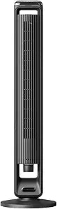Emerson SmartVoice 42Γ Tower Fan, Wi-Fi-free Voice Control, No APP, No WIFI, No Setup, 70┬░ Oscillating, 3 Wind Speeds, 15-Hr Timer, Oil Diffuser, Built-in Lighting, Remote Control