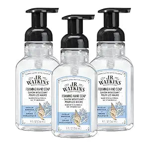 J.R. Watkins Foam Hand Soap Dispenser 3 Pack, Ocean Breeze, 9 fl oz