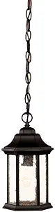 Acclaim 5185BK/SD Madison Collection 1-Light Outdoor Light Fixture Hanging Lantern, Matte Black