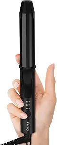 FARERY Mini Curling Iron 1 Inch for Travel, with 3 Adjustable Temp, Black