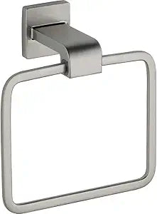 Delta Hand Towel Holder | Square Stainless Steel Ring for Hanging Towels in Kitchen, Bathroom | Ara Accessories
