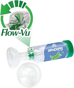 AeroDawg The Original Canine Aerosol Chamber Inhaler Spacer for Small Dogs and Puppies with Exclusive Flow-VU* Indicator