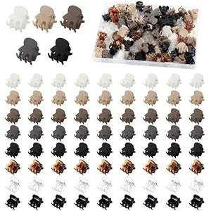 Small Hair Clips, Funtopia 72Pcs Mini Matte Hair Claw Clips for Women Girls