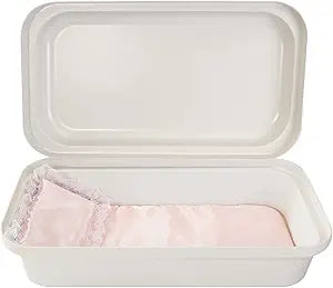 Pet Memory Shop Classical Pet Casket  Safe, Durable and Elegant Burial Box for Dogs, Cats  Secure & Loving Memorial, Pets Loss Gift, Ideal for Honoring Dog Loss (Small - White/Pink)