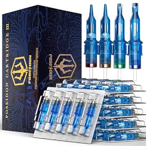 Poseidon Tattoo Cartridge Needle 50PCS, Assorted RL RS RM M1#12