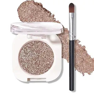 Glitter Eyeshadow Champagne Pearl Glow Single Eyeshadow (10 Cowboy)