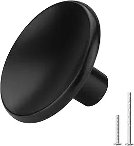 Goldenwarm 20 Pack Black Cabinet Knobs Kitchen Hardware Round Drawer Knob for Cabinets Handles Closet Door Pulls Zinc Alloy