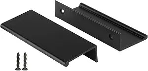 Peaha 10 Pack Black Cabinet Pulls Kitchen Cabinet Handles 3" Finger Pulls